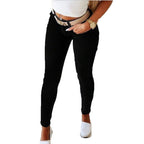 Women's Sculpting Skinny Jeans with Mid-High Waist and Super Stretch Fit Fashion Glam