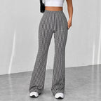 Ladies' Stretch Flared Pants with High Waist and Wide Leg Fashion Glam