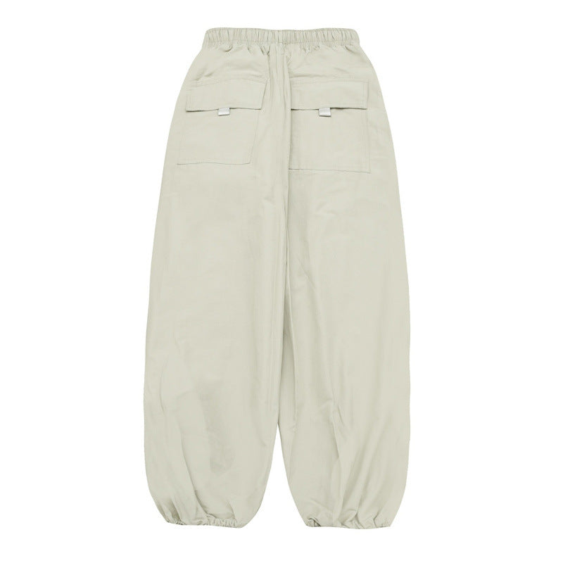 Unisex balloon pants with drawstring, elastic cuffs and relaxed fit Fashion Glam