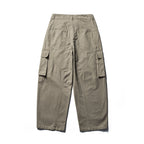 Men's Loose Cargo Pants made of Cotton Blend with Large Flap Pockets and Relaxed Fit Fashion Glam