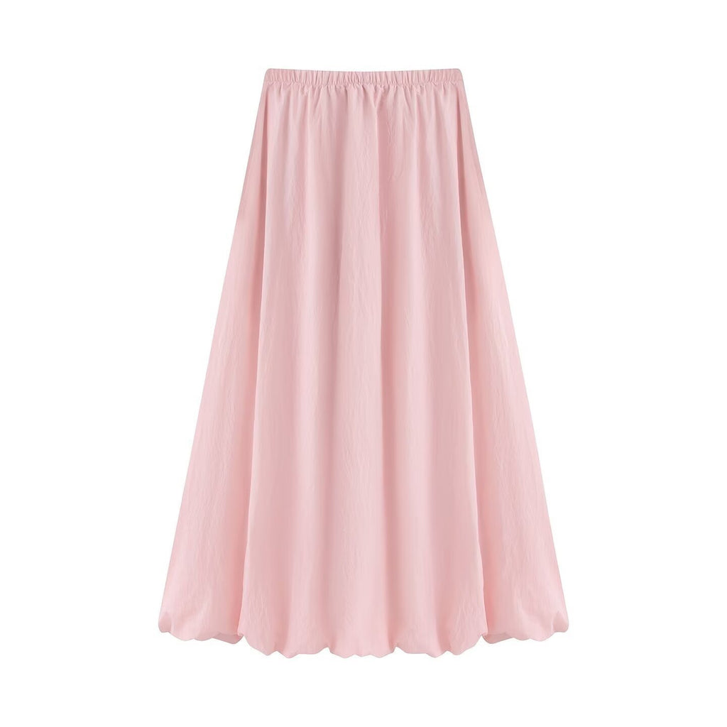 Women’s maxi skirt with wide pleats and balloon-shaped hem Fashion Glam