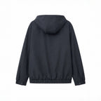 Men's Lightweight Softshell Hoodie Jacket with Water-Repellent Outer Layer, Leather Applications and Zipper Pockets Fashion Glam