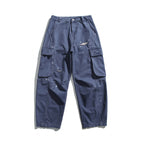 Men's Baggy Utility Cargo Pants with flap pockets, distressed look and loose silhouette Fashion Glam