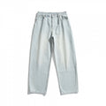 Women's Relaxed Fit Straight-Leg Denim Pants with High Waist and Soft Stonewash Details Fashion Glam
