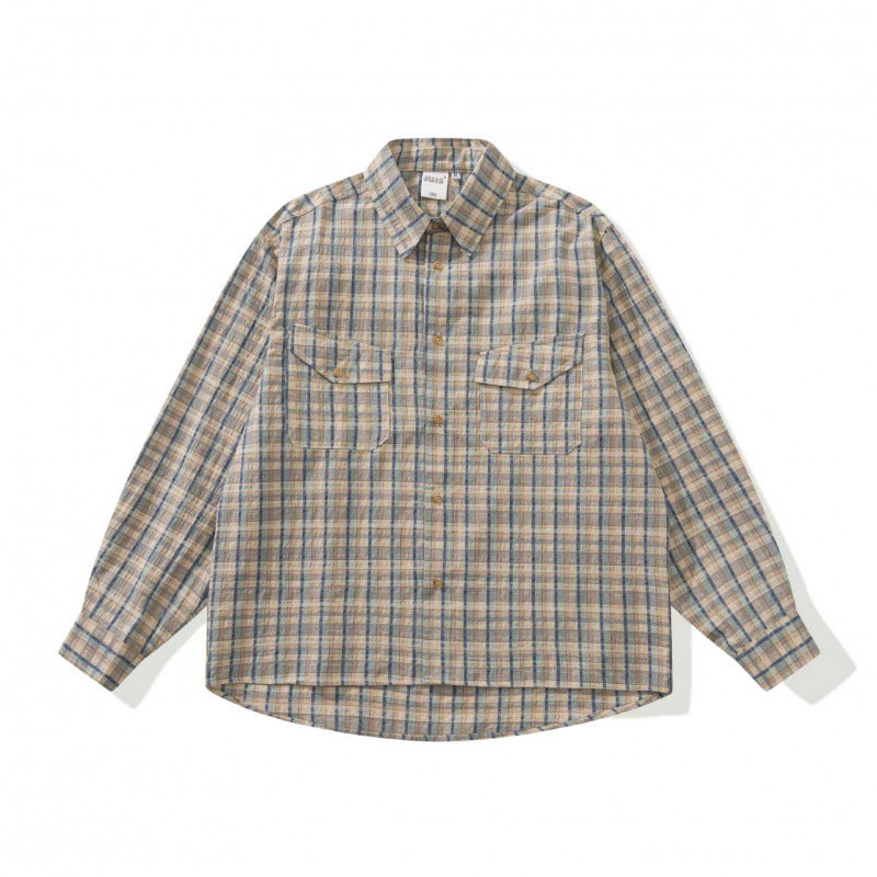 Unisex Boxy Overshirt made of cotton-linen blend with patch chest pockets Fashion Glam