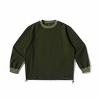 Unisex Structured Oversize Sweatshirt with Drawstring Hem and Raglan Sleeves Fashion Glam