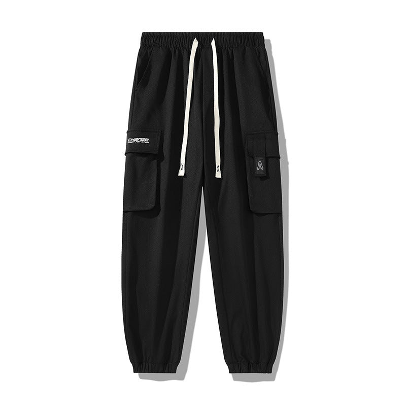 Men's Urban Utility Jogger with Oversized Cargo Pockets, Drawstring and Elastic Ankles Fashion Glam