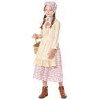 Girls' farmhouse dress with floral details Fashion Glam