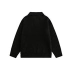 Unisex Wide-Cut Fine Knit Polo with Short Henley Closure and Kent Collar Fashion Glam