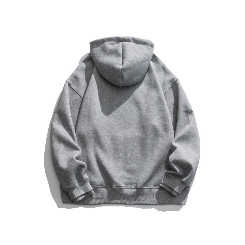 Unisex Oversize Hoodie with minimal logo print, fleece inner lining and kangaroo pocket Fashion Glam