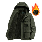 Men's Expedition Field Jacket with warming teddy fleece lining and organizer pockets Fashion Glam