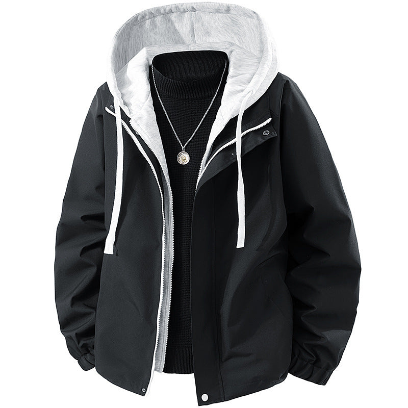 Men's technical hooded softshell jacket with adjustable hood and utility pockets Fashion Glam