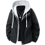 Men's technical hooded softshell jacket with adjustable hood and utility pockets Fashion Glam
