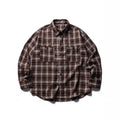 Men's Boxy Check Work Shirt made of soft flannel with double breast pockets Fashion Glam