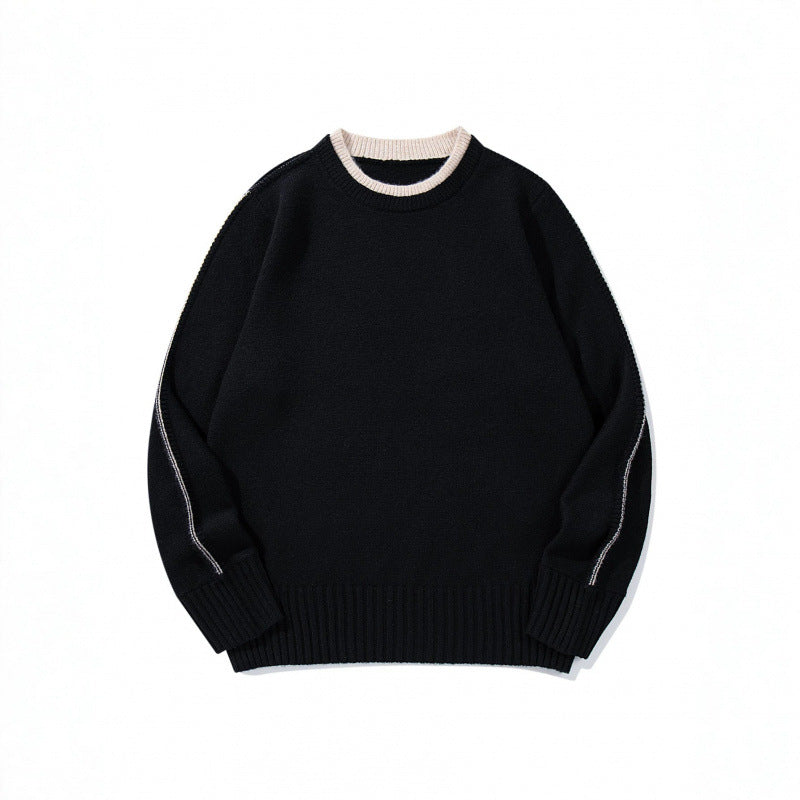 Unisex Soft Mélange Crew Neck Sweater made of Organic Cotton Blend with Boxy Fit and Wide Ribbed Cuffs Fashion Glam