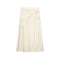 Ladies Maxi Skirt with Wrap Detail and Lace Trim Fashion Glam