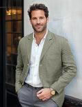 Men's Casual Linen Blazer Fashion Glam