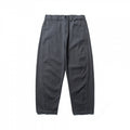 Men's Wide Tapered Denim Pants with High Waist and Prominent Step Closures Fashion Glam