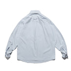 Unisex Oversize shirt with fine pinstripe, button-down collar and chest pocket Fashion Glam