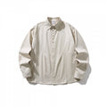 Unisex Oversized Shirt Jacket with concealed button placket, boxy silhouette and rounded hem Fashion Glam