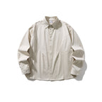 Unisex Oversized Shirt Jacket with concealed button placket, boxy silhouette and rounded hem Fashion Glam