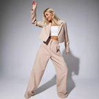 Women Two-Piece Women with Cropped Blazer