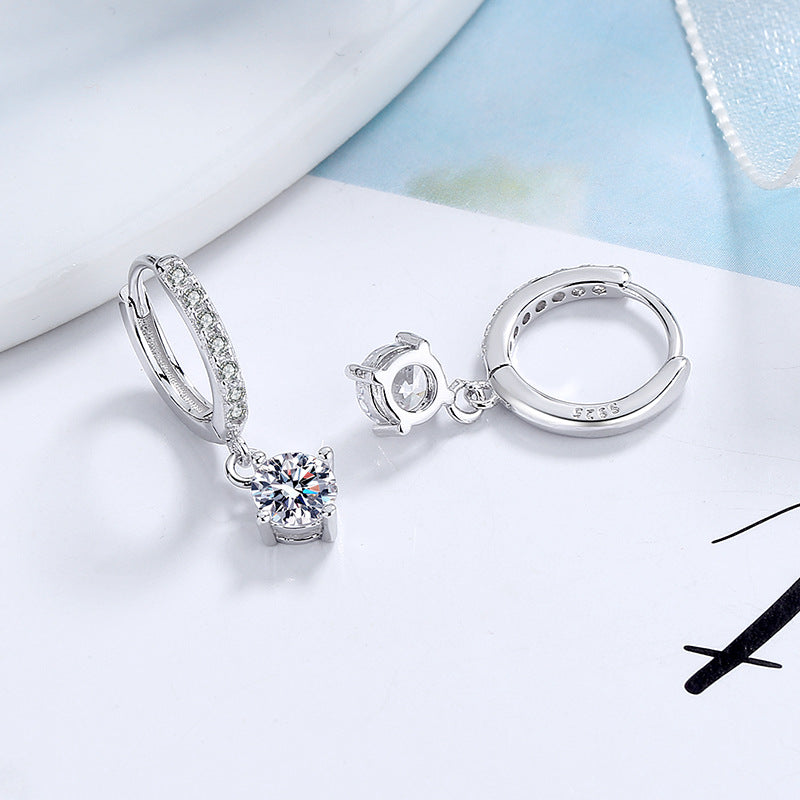 Ladies earrings with sparkling crystals and high-quality gold plating Fashion Glam