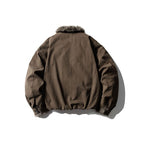 Men's short jacket in boxy bomber style with teddy trim and thermal lining Fashion Glam