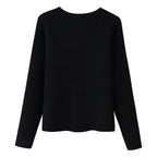 Ladies Elegant Short Cardigan made of Boucle knit with deep V-neck and decorative jeweled button placket Fashion Glam