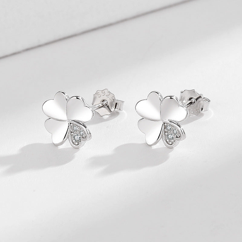 Ladies earrings in modern floral design Fashion Glam