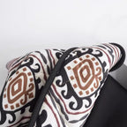 Women's Oversize Quilted Short Jacket in Kimono Style with Ethno Pattern Fashion Glam