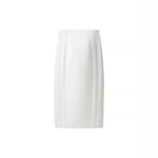 Women's pencil skirt with sculpting seam details and knee-length silhouette Fashion Glam
