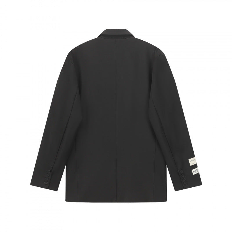 Unisex Boxy Oversized Blazer with Notch Lapel and Flap Pockets Fashion Glam