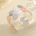 Ladies Open Bangle with Intricate Circle Design Fashion Glam