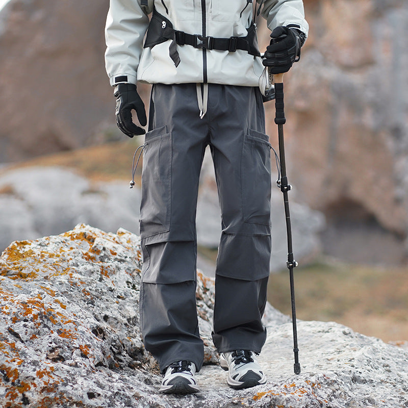 Men's outdoor cargo pants with reinforced knees, water-repellent and breathable Fashion Glam