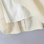 Women's midi skirt with tailored A-line and piped box pleats Fashion Glam