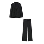 Women's Tailored One-Button Blazer with Extra Wide Shawl Collar and Slim Silhouette Fashion Glam