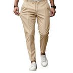 Men's elegant leisure pants with elastic waistband and side pockets Fashion Glam