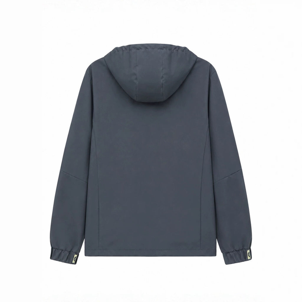 Men's lightweight water-repellent hooded softshell jacket with zip pockets Fashion Glam