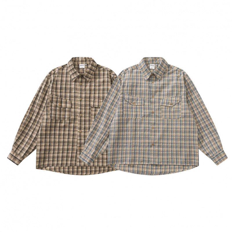 Unisex Boxy Overshirt made of cotton-linen blend with patch chest pockets Fashion Glam