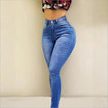 Ladies High-Cut Sculpting Jeggings in Denim Look with Push-Up Effect Fashion Glam
