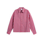 Unisex Checked Overshirt in Boxy Cut with Continuous Button Placket and Chest Pocket Fashion Glam