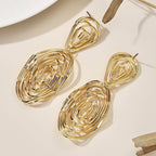 Women's Hanging Earrings in Artful Wire Design Fashion Glam