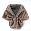 Women's elegant faux fur shoulder stole in capelet cut Fashion Glam