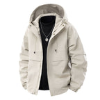 Men's Water-Repellent Urban Parka Jacket with Adjustable Hood and Multifunctional Pockets Fashion Glam