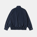 Men's Lightweight Harrington Jacket with Stand-up Collar, Elastic Hem, and Slanted Zipper Pockets Fashion Glam