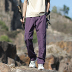 Men's Technical Outdoor and Hiking Pants with Zipper Pockets and Adjustable Waist Fashion Glam