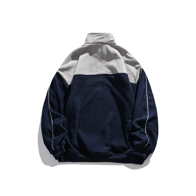 Unisex Oversize-Fleece-Halfzip-Pullover with high collar and raglan sleeves Fashion Glam