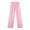 Women's Wide Lounge Pants with Elastic Waistband and Flowing Viscose Quality Fashion Glam