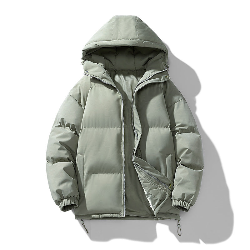 Unisex Padded Hooded Quilted Jacket with Thermal Insulation and Adjustable Hem Fashion Glam